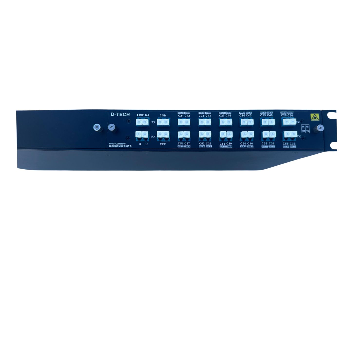 DWDM MUX AND DEMUX (Red 21-32) & (Blue 42-45/49-56)1U RACK WITH 1 LGX BOX 12CH BIDI SINGLE FIBER (SIDE B)